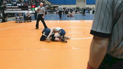 1 - 120 lbs Cons. Round 3 - Gavin Walker, Grayson County vs Lojuan Whitfield, Franklin