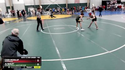 105 lbs Cons. Semi - Cash McKillip, Pleasanton vs Aj Bailey, Elkhorn Valley Wrestling Club