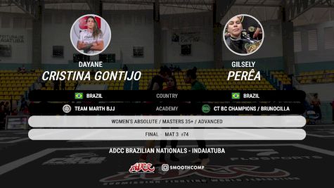 Gilsely Perêa vs Dayane Cristina Gontijo 2025 ADCC Brazilian Nationals
