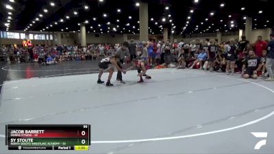 95 lbs Round 1 (6 Team) - Jacob Barrett, Morris Fitness vs Sy Stoute, North Desoto Wrestling Academy