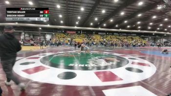 126 lbs Semifinal - Tristian Miller, Stanley Wrestling Club vs Breckin Henry, Camel Kids Wrestling