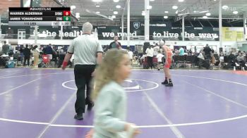 110 lbs Rr Rnd 1 - Warren Alderman, Steel Valley Renegades - MS vs James Yonushonis, Shore Thing WC - MS