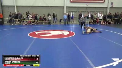 70 lbs Quarterfinal - Kanoa Saferite, Nova WC vs Hudson Gonzales, Rangers Wrestling Club