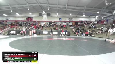 197 lbs Cons. Semi - Marvelous Rutledge, Lander vs Gabriel Carranza, Colorado Mesa