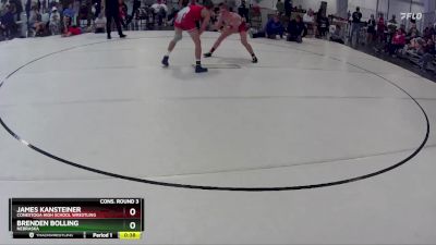160 lbs Cons. Round 3 - Brenden Bolling, Nebraska vs James Kansteiner, Conestoga High School Wrestling