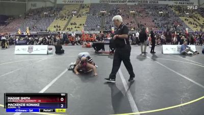 180 lbs Semis & 3rd Wb (16 Team) - Mackenzie Konanz, Aurora vs Maggie Smith, Colorado Mesa University