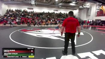 120 lbs Cons. Round 2 - Brayden Staley, Legend vs Owyn Burns, Brighton