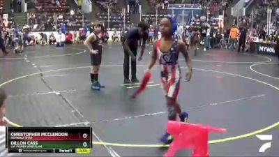 72 lbs Cons. Round 2 - Christopher McClendon Jr, No Mercy BTSD vs Dillon Cass, U.P. Power Wrestling