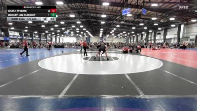 170 lbs Consi Of 16 #2 - Julian Weems, IN vs Johnathan Clohecy, FL