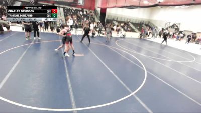 122-130 lbs Round 2 - Charles Davidson, Cougars Wrestling Club vs Tristan Zorzakis, Charger Wrestling Club