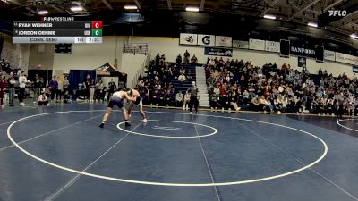 141 lbs Cons. Semi - Jordon Oehme, Sioux Falls vs Ryan Wehner, Upper Iowa