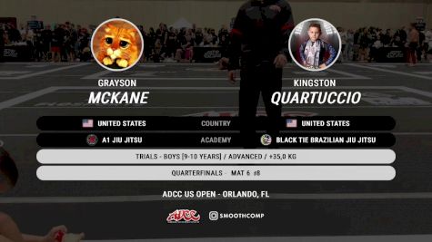 Grayson Mckane vs Kingston Quartuccio 2025 ADCC Orlando Open/Youth Trials