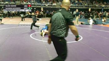 5A 138 lbs Cons. Round 2 - Blake Hunter, Liberty Hill vs Jackson Hayworth, Gunter