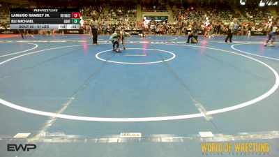 67 lbs Consi Of 32 #1 - Lamario Ramsey JR., Del City Little League Wrestling vs Eli Michael, Contenders Wrestling Academy
