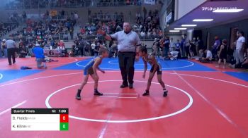 60 lbs Quarterfinal - Dontez Fields, Muskogee Rougher Wrestling vs Knox Kline, HBT Grapplers