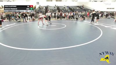 132 lbs Quarterfinal - Rocco Franchi, 5th Round Wrestling Club vs Cole Clifford, Club Not Listed