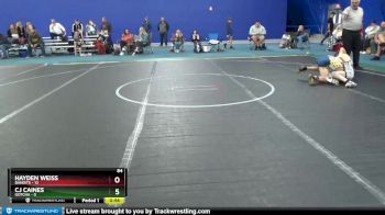 84 lbs Round 6 (10 Team) - CJ Caines, Gotcha vs Hayden Weiss, Bandits
