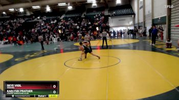 90-101 lbs Cons. Round 1 - Skye Vigil, Wiggins vs Kaelynn Prather, Loomis Wrestling Club