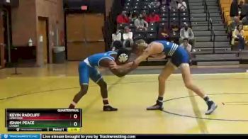 125 lbs Quarterfinal - Kevin Radcliff, Limestone vs Isham Peace, Lander