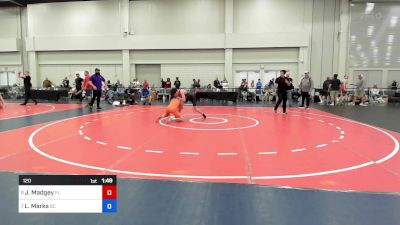 120 lbs Consi Of 16 #2 - Jaxson Madgey, Fl vs Lincoln Marks, Sc