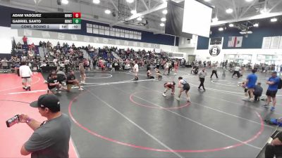 150 lbs Cons. Round 2 - Adam Vasquez, Rough House Wrestling Club vs Gabriel Santo, Rancho Bernardo Wrestling Club