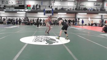 138 lbs Consi Of 8 #2 - Carmine Calimeri, Southwestern vs Greg Green, Shenendehowa