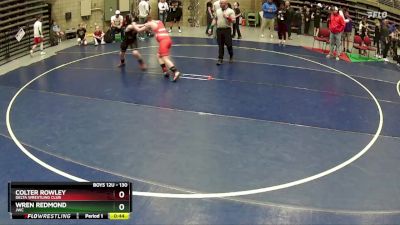 130 lbs Cons. Round 1 - Colter Rowley, Delta Wrestling Club vs Wren Redmond, JWC