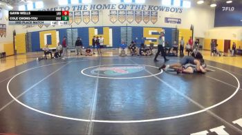 215 lbs 3rd Place Match - Gavin Wells, Lake Gibson vs Cole Chong-You, Santa Fe High School