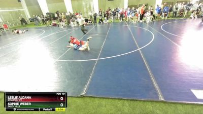105 lbs Champ. Round 1 - Leslie Aldana, Evanston WY vs Sophie Weber, Salem Hills