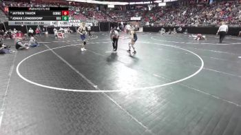 D1-138 lbs Champ. Round 1 - Jayden Yauck, Oconomowoc vs Jonas Longsdorf, River Falls