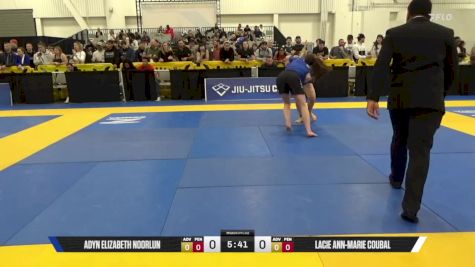 Lacie Ann-Marie Coubal vs Adyn Elizabeth Noorlun 2025 World IBJJF Jiu-Jitsu No-Gi Championship