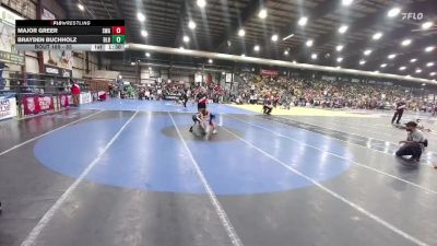 55 lbs Champ. Round 3 - Brayden Buchholz, Badlands Little Brawlers vs Major Greer, Siouxland Wrestling Academy