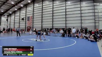 122 lbs Finals (8 Team) - Cara Wittrock, Millard South Queens vs Tatiana Pena-Corona, Mayhem WC Black