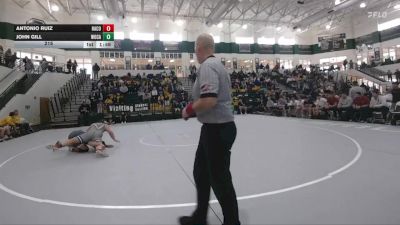 215 lbs Semis & 3rd Wb (16 Team) - John Gill, Woodland, Cartersville vs Antonio Ruiz, Harris County