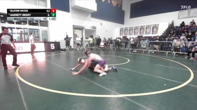 132 lbs Quarterfinal - Slater Hicks, Valencia (Valencia) vs Garrett Berry, Alta Loma