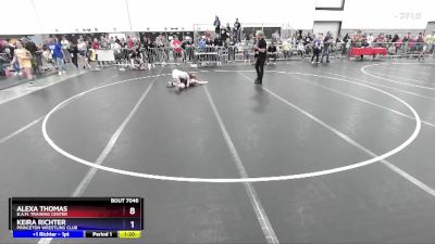 108 lbs Quarterfinal - Alexa Thomas, B.A.M. Training Center vs Keira Richter, Princeton Wrestling Club