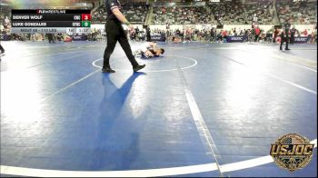 110 lbs Quarterfinal - Denver Wolf, Cowboy Wrestling Club vs Luke Gonzales, Randall Youth Wrestling Club