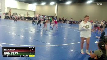 125 lbs Semis & Wb (16 Team) - Kiley Vinson, Charlies Angels Florida Pink vs Shelby Barnett, Team Montana Gold