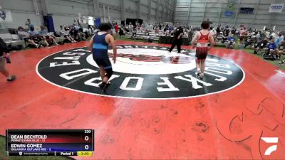 220 lbs Semis & 3rd Wb (16 Team) - Dean Bechtold, Pennsylvania Blue vs Edwin Gomez, Oklahoma Outlaws Red