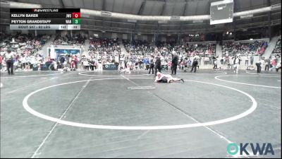 60 lbs Consi Of 16 #2 - Kellyn Baker, Jay Wrestling Club vs Peyton Grandstaff, Warner Eagles Youth Wrestling