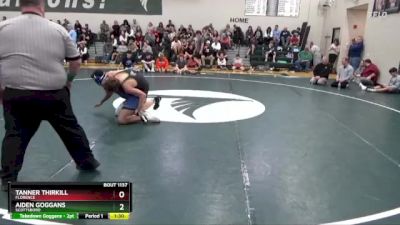 157 lbs Semifinal - Aiden Goggans, Scottsboro vs Tanner Thirkill, Florence