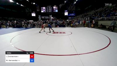 120 lbs Cons 32 #2 - Isaac Zimmerman, IL vs Miklo Hernandez, MN