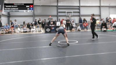 46 kg Cons. Semis - Maisie Elliott, Mat Demon Wrestling Club vs Dilynn Albrecht, Avila Combat Laboratories