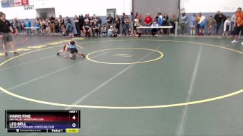 53 lbs 5th Place Match - Mario Fine, Mid Valley Wrestling Club vs Leo Bell, Soldotna Whalers Wrestling Club