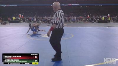 D3-106 lbs Semifinal - Mason Katschor, Dundee HS vs Ayden Ringler, Catholic Central HS (Grand Rapids)