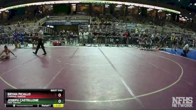 1A 152 lbs Cons. Round 1 - Bryan Picallo, Cardinal Gibbons vs Joseph Castellone, First Baptist