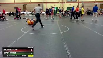 92 lbs Round 5 (6 Team) - Jackson Yetzer, Machine Shed WC vs Brady Watson, Warhawks