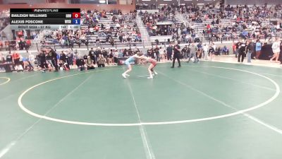 57 kg Champ. Rd Of 128 - Baileigh Williams, Gold Rush Wrestling vs Alexis Foscone, Wyoming Seminary