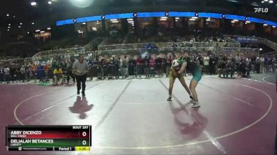 120 lbs Semifinal - Abby DiCenzo, Bell Creek vs Delialah Betances, Liberty