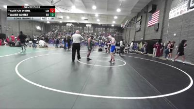 165 lbs Cons. Round 2 - Clayton Divine, Caruthers vs Javier Gomez, Reedley